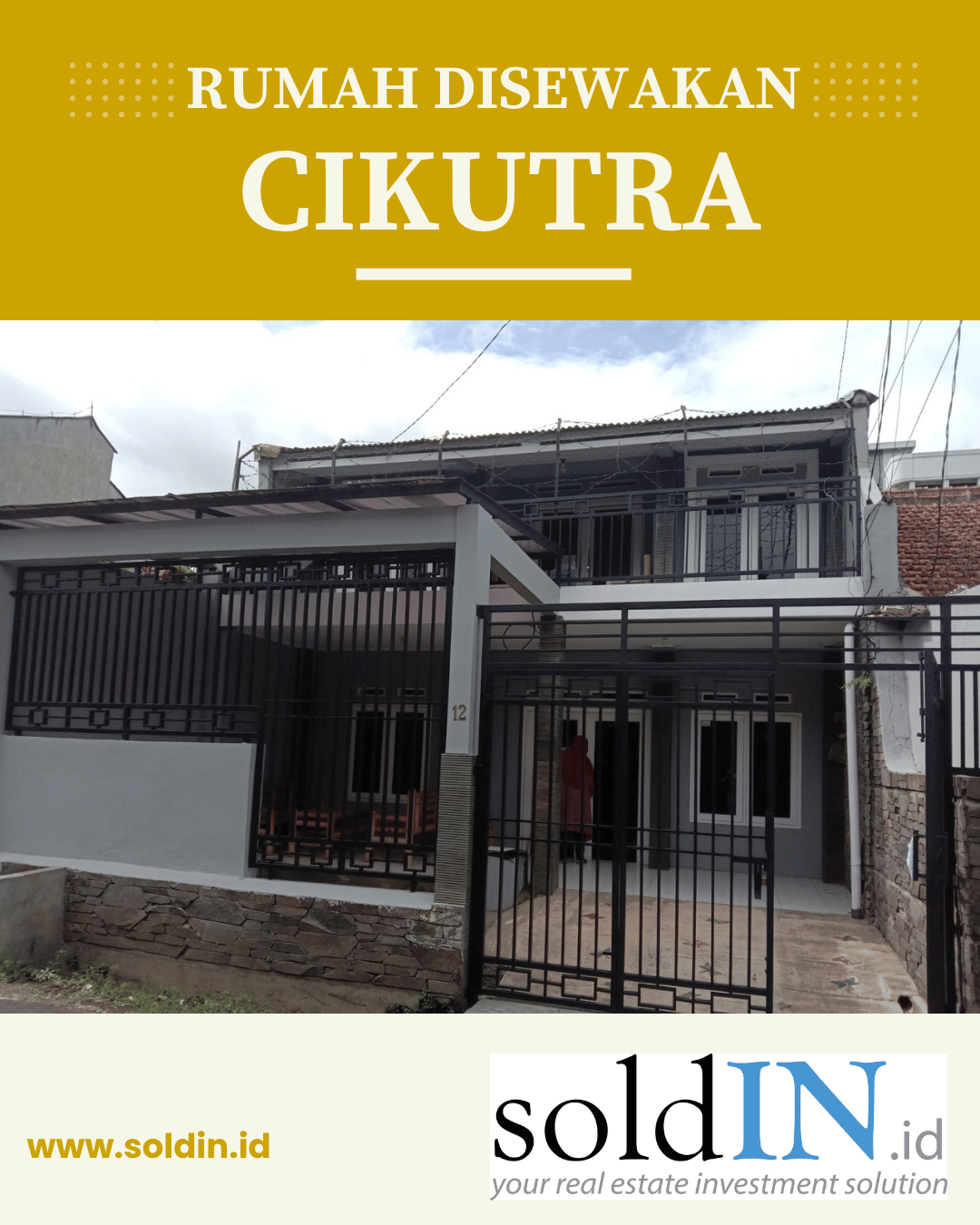 Disewakan Rumah Kamar Banyak Di Cikutra Baru